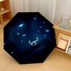 Hollow Knight Windproof Auto 8 Rib Folding Umbrella Portable Outdoor Parasol