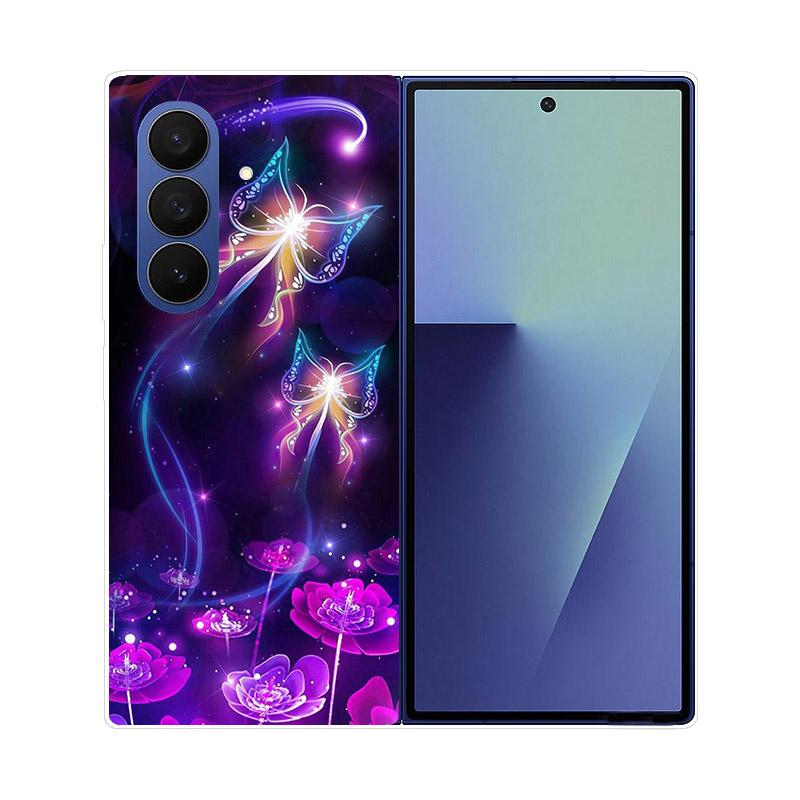 For Samsung Z Fold7 Case Clear Hard PC Folding Cover For Samsung Galaxy Z Fold 7 6 5 4 3 Fold6 Shockproof Transparent Back Funda
