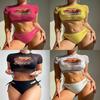 Womens Cartoon Print Bikini Set With Nylon Fabric For Swimming And Water Sports
