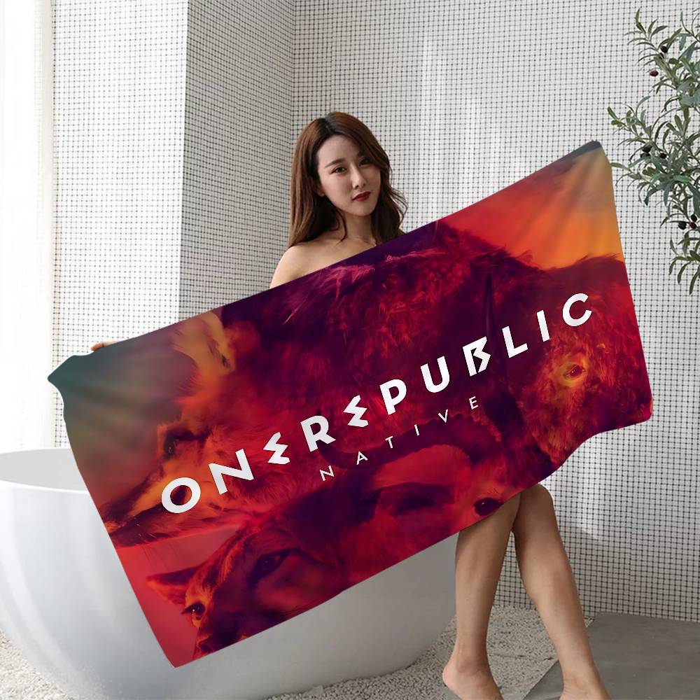 Pop Rock Band O-Onerepublics Beach Towel Colorful Bath Towels for Girl Microfiber Quick Dry Custom Sand Free Beach Spa Gym Pool