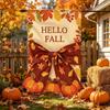 Creative Halloween Garden Flag Cloth Fall Garden Flag Multipurpose Autumn Harvest Flag  Home Decor
