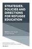 The Strategies, Policies and Directions for Refugee Education Book