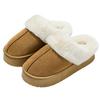 Winter Indoor Plush Cotton Slippers: Thick-Soled, Non-Slip, Warm, Unisex Heel-Covering Design