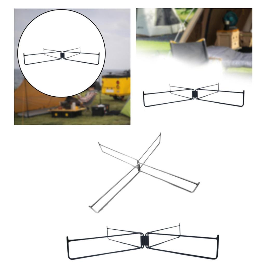 Foldable Cooler Stand Strong Load Bearing Multifunctional Foldable Stand Rack for Household Cooking Fishing Hiking Barbecue
