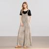 Women's Casual Wide-Leg Suspender Jumpsuit