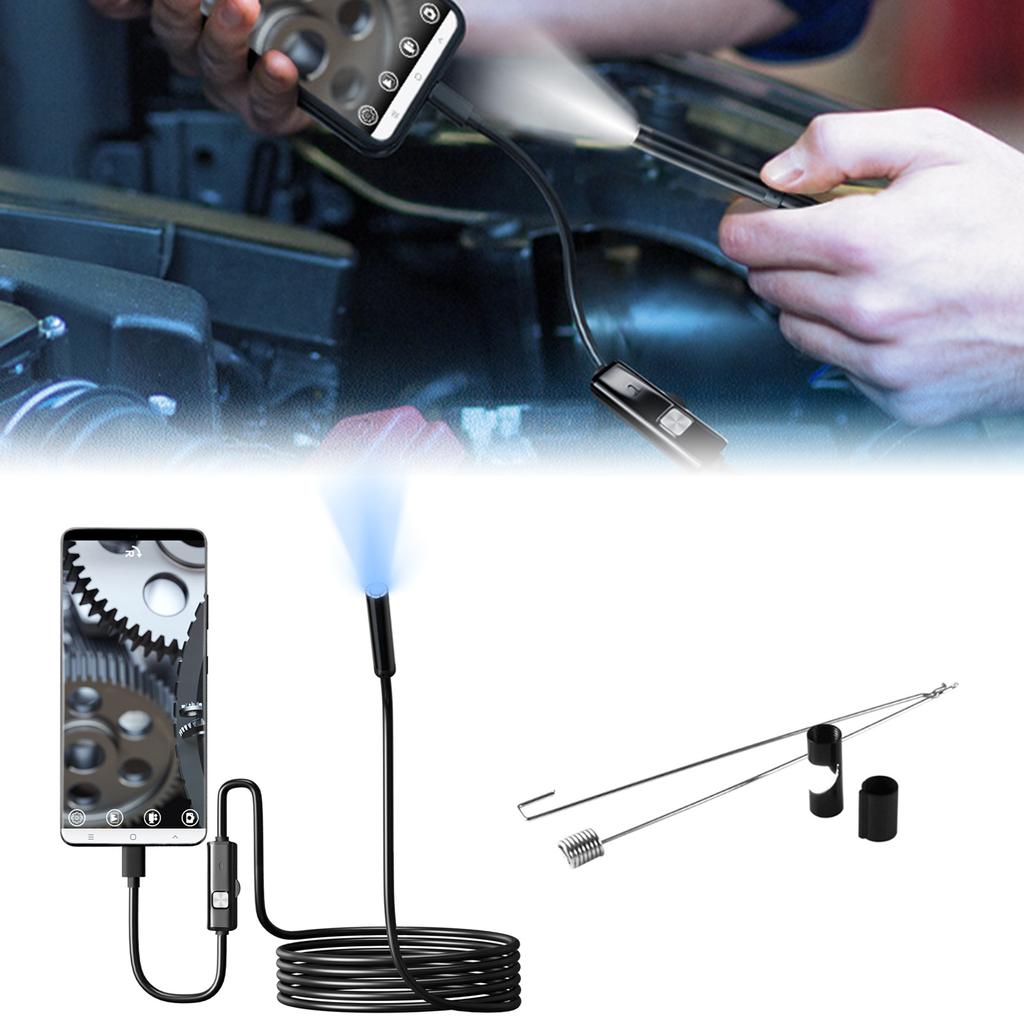 Endoscope Camera with Light, Borescope with Adjustable LED Light,Endoscope Camera,Waterproof Inspection Camera