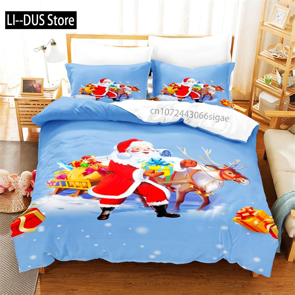 Christmas  Bedding Set Duvet Cover Set 3d Bedding Digital Printing Queen Size Bedding Sets Fashion Design