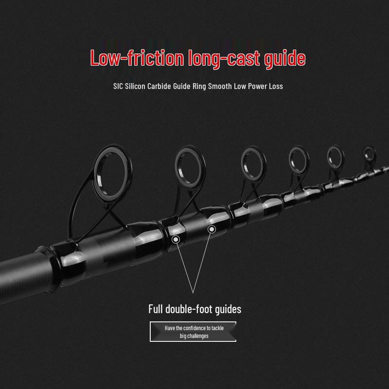 Linhu Carbon Ultra-light Long Cast Fishing Rod Set for Sea, Grass Carp, and Bighead Carp.