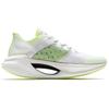 Li Ning Shadow Essential Fabric Cushioning Slip Resistant Abrasion Resistant Low top Running Shoes Men's White Green ARHQ247-3