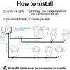 Cross-border RGBW 12V Low-voltage In-ground Dimmable Garden Light