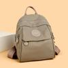 Large Capacity Student Schoolbag Women's Backpack Lightweight Water-repellent Nylon Commuter Travel Bag
