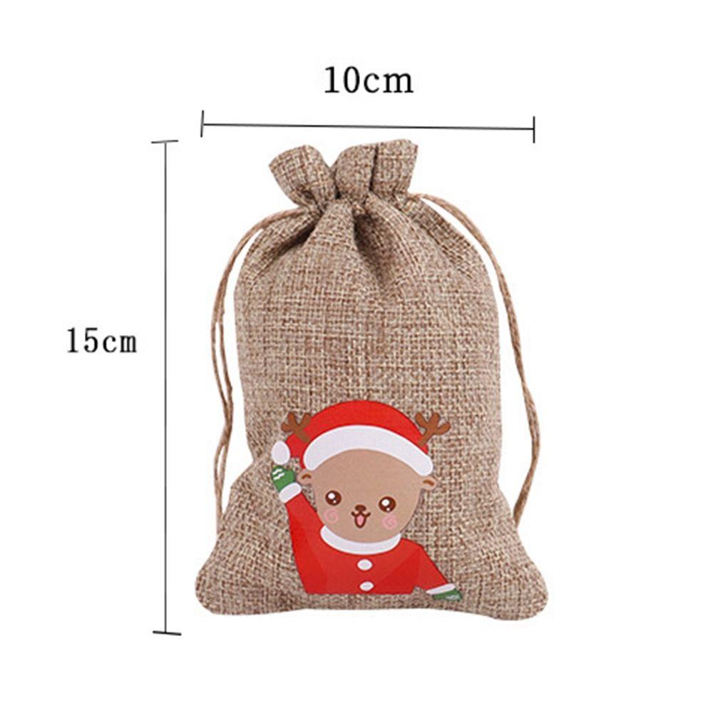 Party Wedding Drawstring Pouch Christmas Ornament Candy Bags Christmas Decorations Storage Bags
