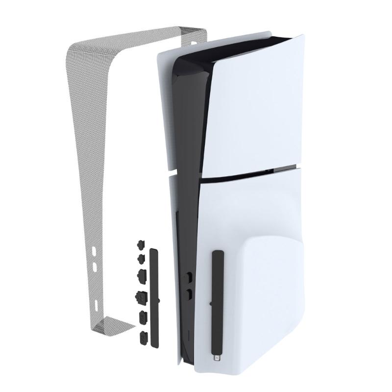 Console Host Middle Strips Dust Cover Flexible Mesh Protections Net with Silicone Dust Plugs for Slim Heatsink Cover