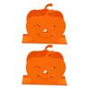 2pcs Cute Pumpkin Napkin Holder  Iron Paper Napkin Holder Hollow Decorative Tissue Dispenser 