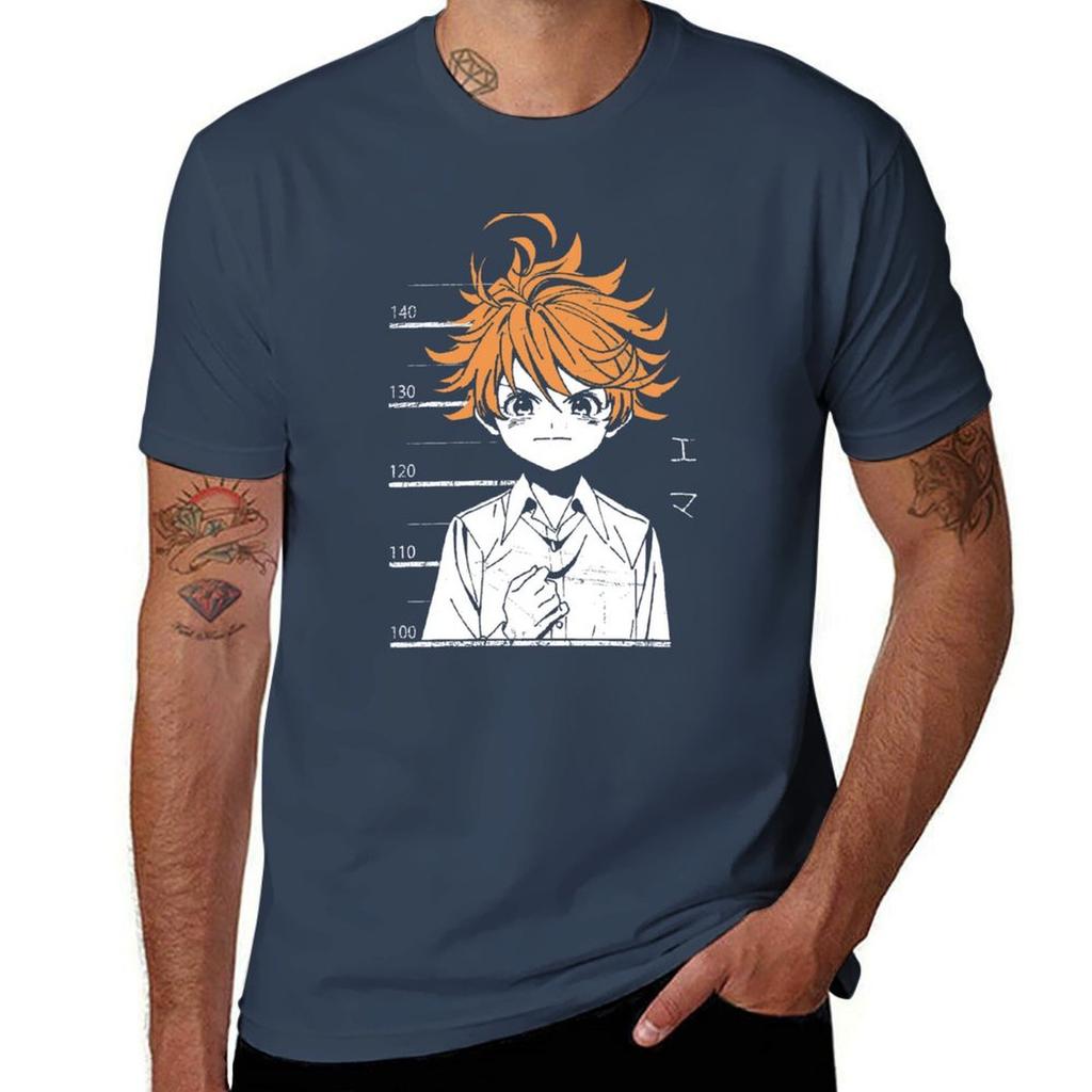 The Promised Neverland T-shirt bawełniana koszulka pakiet koszulek anime dla mężczyzny koszulka męska gładka koszulka