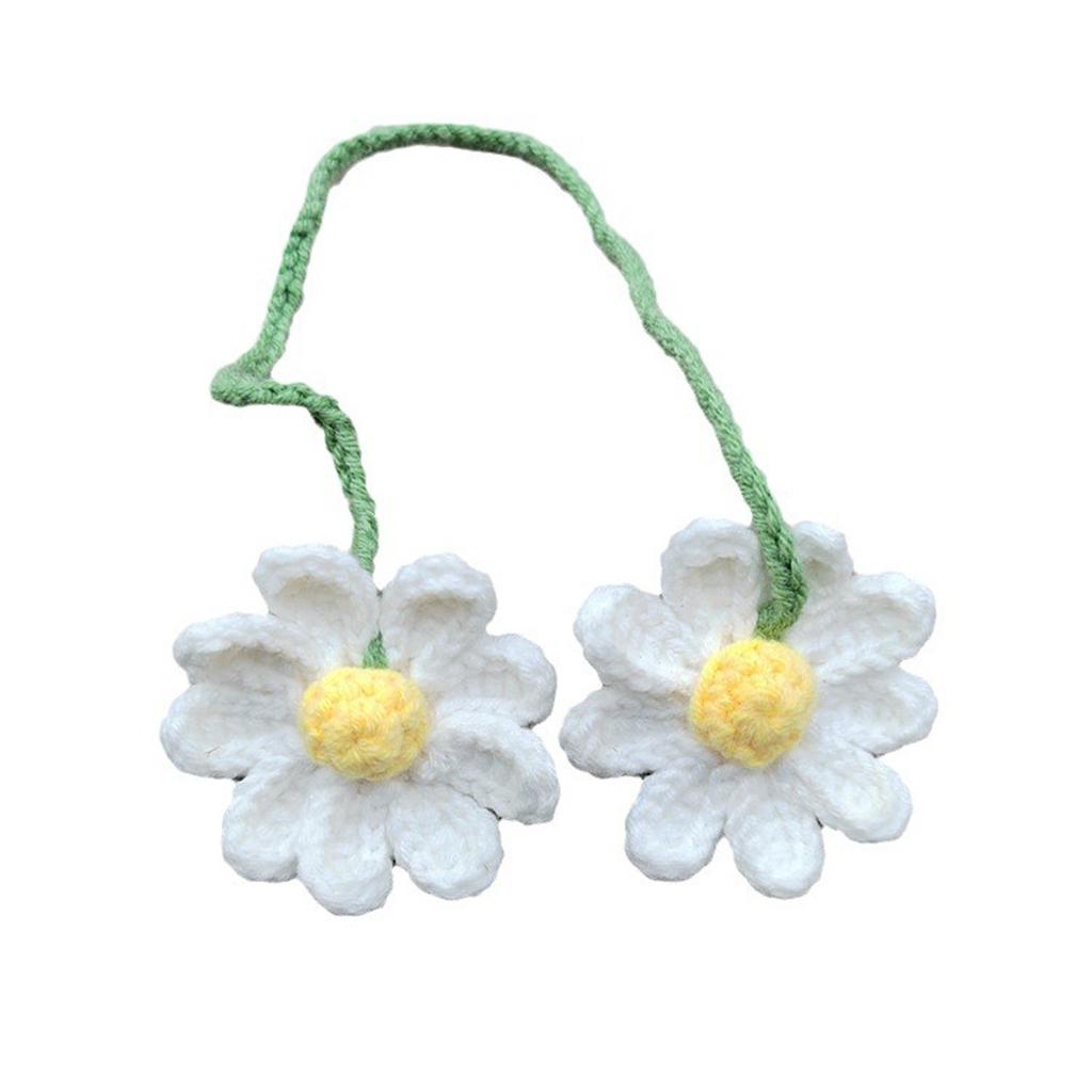 Cotton Yarn Hanging Basket with Unique Daisy Pattern For Home Ornaments And Office Decorations Personalizing Your Car