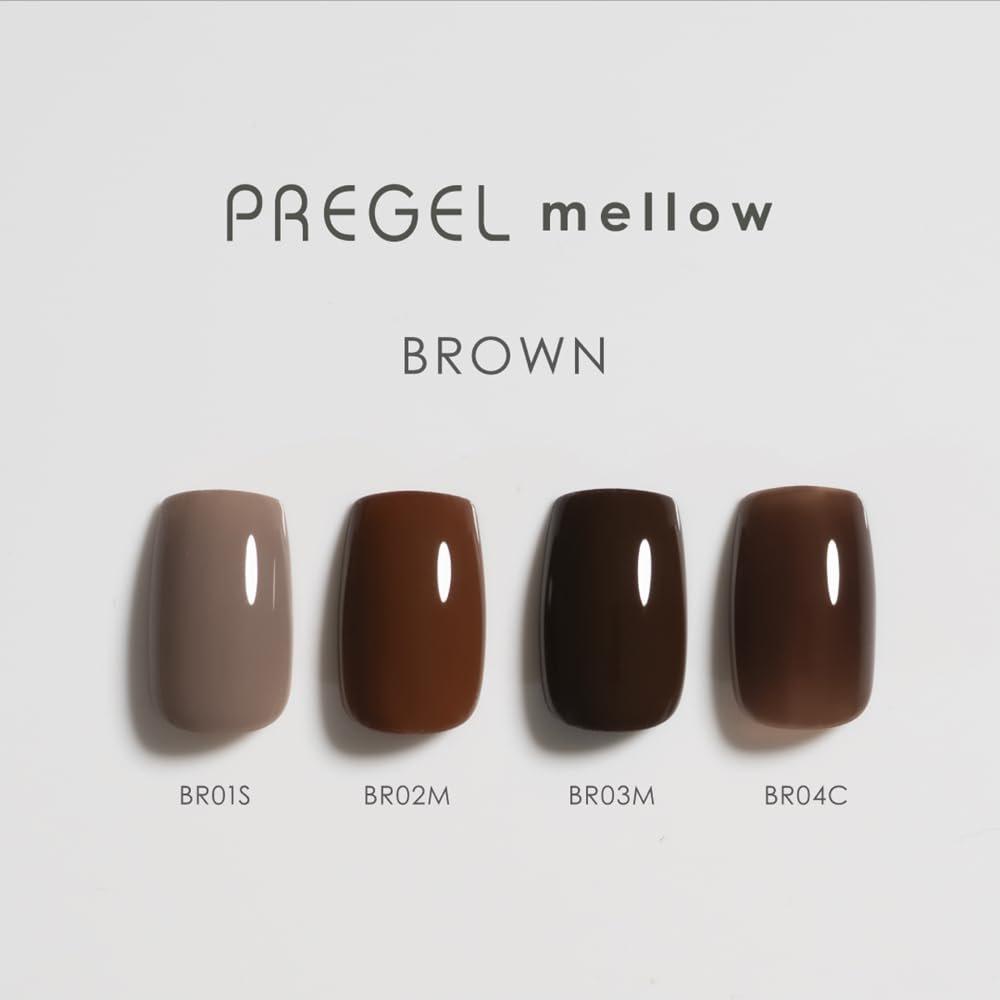 PREGEL mellow Chihuahua Brown Gel Nail Polish PG-MEBR03M 3g TPO-Free HEMA-Free Matte Color
