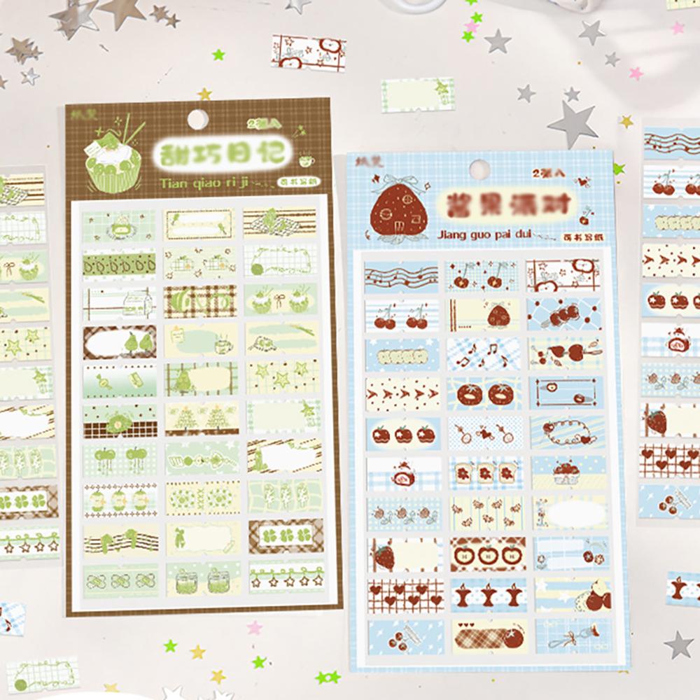 Sticker Pack Sauce Fruit Party Sweet and Clever Diary Series Handmade Account Stickers Decoration Base Collage Material