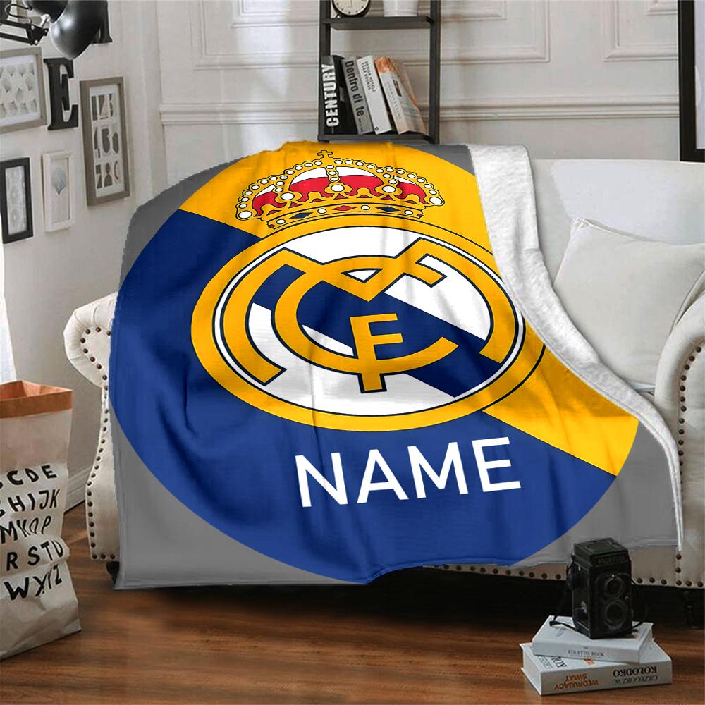 Custom Name Ipswich Town FC Crest Blanket for Couch & Bed, Plush Cozy Fuzzy Blanket Super Soft & Warm Blankets for Fall and Winter. 0908263