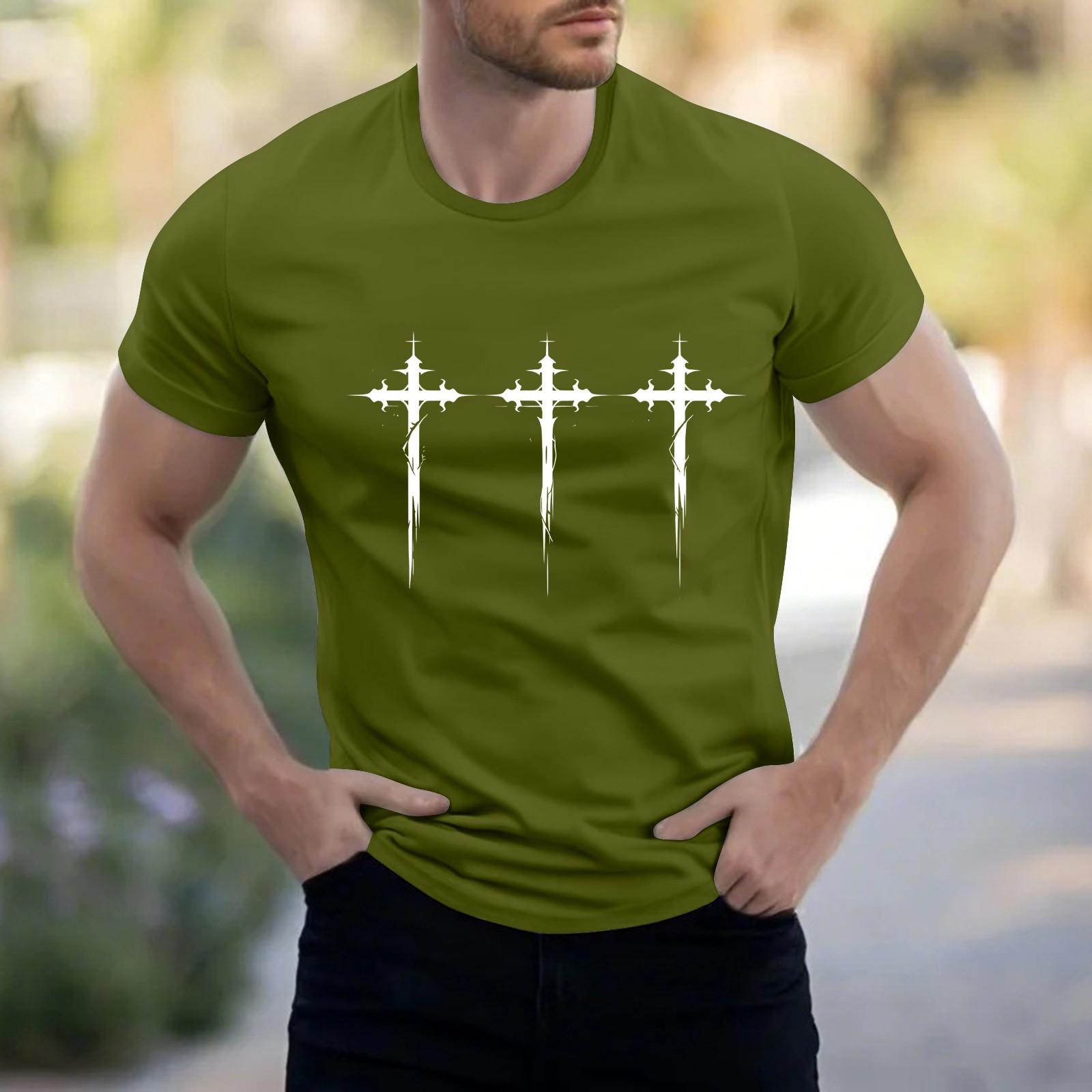 

Мужская рубашка с воротником-стойкой и коротким рукавом, свободная рубашка для отдыха и отдыха, мужская M зелёный