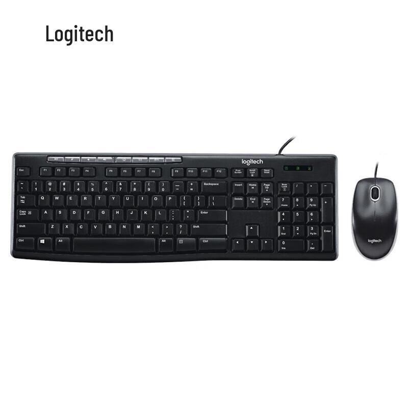 

Logitech MK200 Wired Keyboard and Mouse Combo