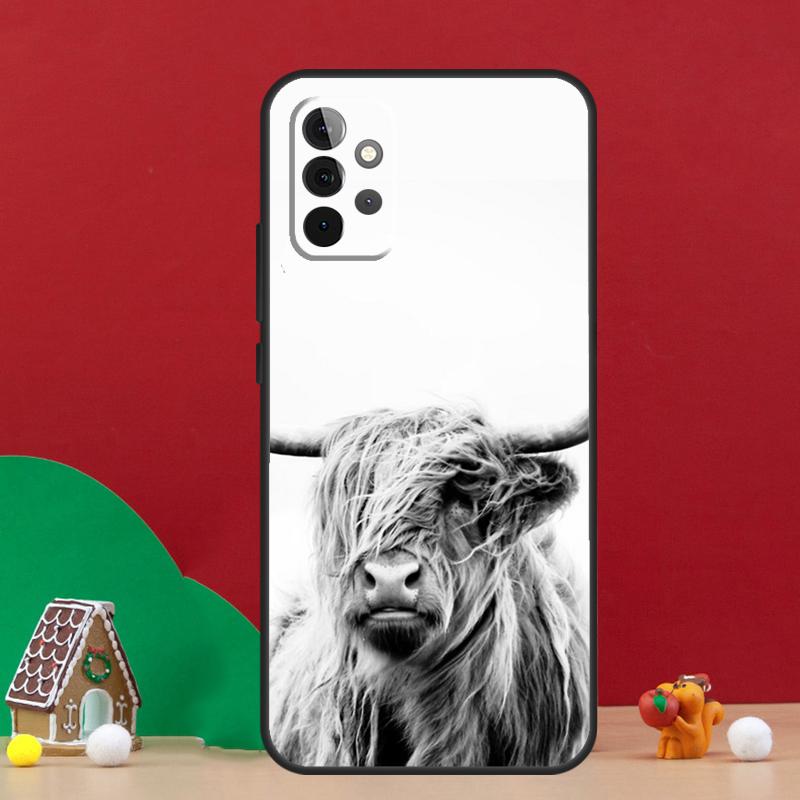 

Cute Highland Cow Case For Samsung Galaxy A55 A52 A32 A12 A33 A06 A16 A26 A36 A56 A15 A53 A13 A34 A54 A14 A17 Samsung A14