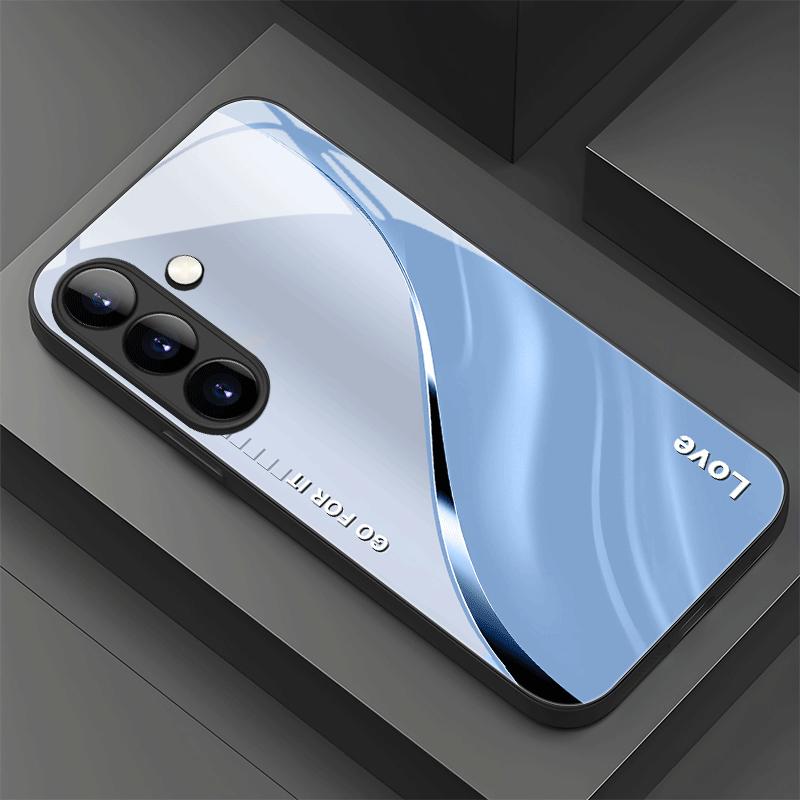 Business Aesthetic fashion phone cases s26 ultra case Glass Phone Case for Samsung Galaxy S26 S25 S24 S23 S22 FE Ultra Plus