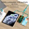 3 v 1 mobilní telefon 5A super rychlé nabíjení USB nabíjecí kabel typu C pro iPhone, Xiaomi, Android, nabíjecí kabel Huawei Vivo
