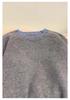 2025 Autumn/Winter Color Block Loose Casual Round Neck Base Layer Top