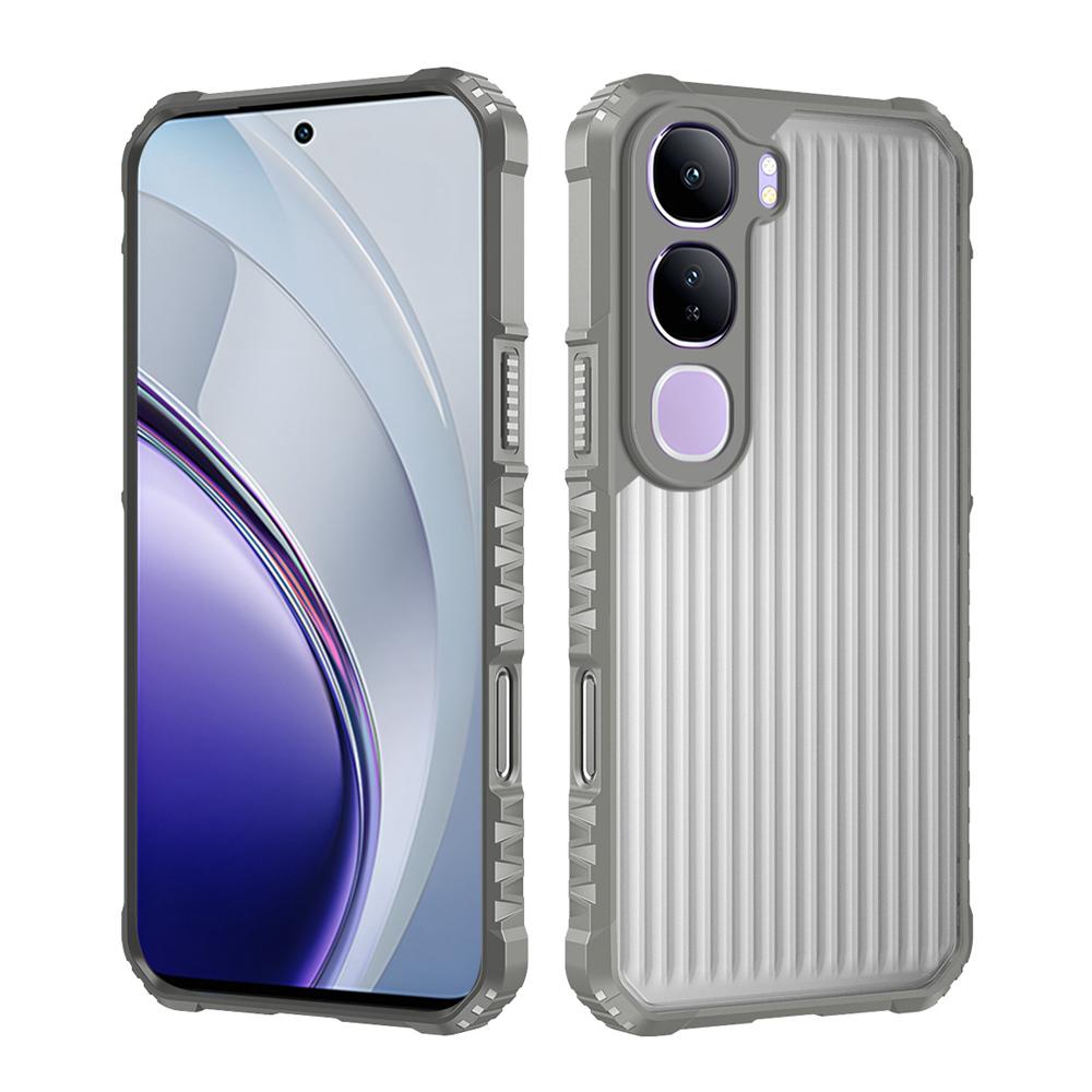 KEYSION Heavy Duty Shockproof Phone Case for VIVO V40 SE 80W V40 Lite Soft Silicone+PC Translucent Matte Back Cover for VIVO Y19S Pro Y200 5G