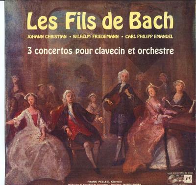 LP Record FRANK PELLEG MENDI RODAN ORCHESTR  Les Fils De Bach  Johann Christian SMS2471 CONCERT HALL France Classical Used