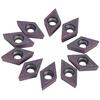 10Pcs Set CNC Carbide Tips Inserts Blade Cutter Lathe Turning Tool with Box