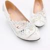 Scarpe Donna Eleganti PU Pizzo 3 5 8 CM Tacchi Sottili Estate Nuove Scarpe da Matrimonio Sposa Paillettes Bianco Tacchi Alti Scarpa Donna Bianca