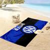 Inter Milan Print Beach Towel, Large Soft Quick Dry Towel for Beach Camping Swimming