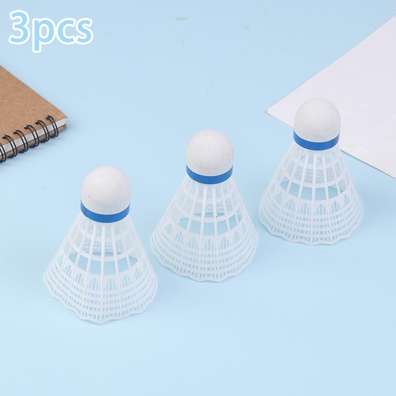 3Pcs Nylon Badminton Practice Ball Training Shuttlecocks With Great Stability Durability Indoor Outdoor Sports Training Balls