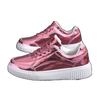 Zapatillas de Plataforma Doradas Rosas para Mujer Moda Otoñal Zapatos Deportivos Casuales Suela Gruesa Zapatos Vulcanizados Zapatos Planos para Mujer Zapatos de Tacón