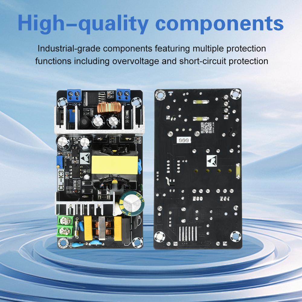 24V 12V 5V Switching Power Supply Board 180W High-Power Industrial Power Module Dual-Output Adjustable