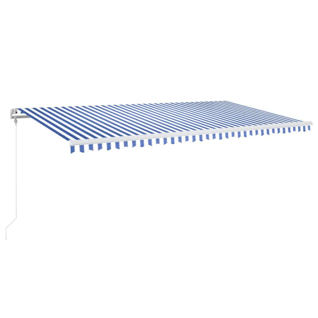 Automatic Retractable Awning 600x350 cm Blue and White