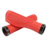 Pair of Cycling Handlebar Grips Rubber Anti Slip Shock Absorbing Ergonomic Cycle Locking Handle Grips Red