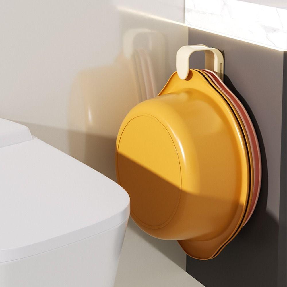 2Pcs Plastic Washbasin Hook Wall Mounted Stretchable Washbasin Storage Shelf Space Saving Self-adhesive Basin Storage Rack