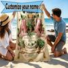 Custom Name Personalized Alpha Kappa Alpha Print Beach Towel, for Trip Camping Beach Party Home Decor, Birthday Gift for Family & Friends