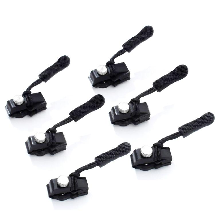 6/12Pcs Zippers Replacement Slider Easy Install Zippers Fixer for Clothing Wetsuits Bags Backpacks Purse Wallet