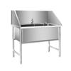 Stainless Steel Pet Bathing Pool - Thickened for Large & Small Dogs, Ideal for Pet Shops