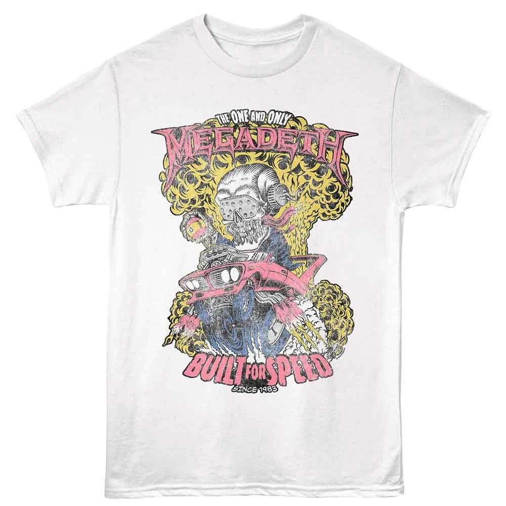 Megadeth - Built For Speed - White Solid Unisex Short Sleeve Children s T-shirt 100