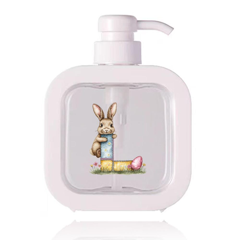 500ml Refillable Lotion Pump Bottle Empty Plastic Dispenser Leakproof Portable for Body Lotion Hand Wash Shower Gel Office Gift