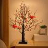 Birch Tree Table Lamp Artificial Tabletop Fairy Centerpiece Xmas Decor Vintage Glowing