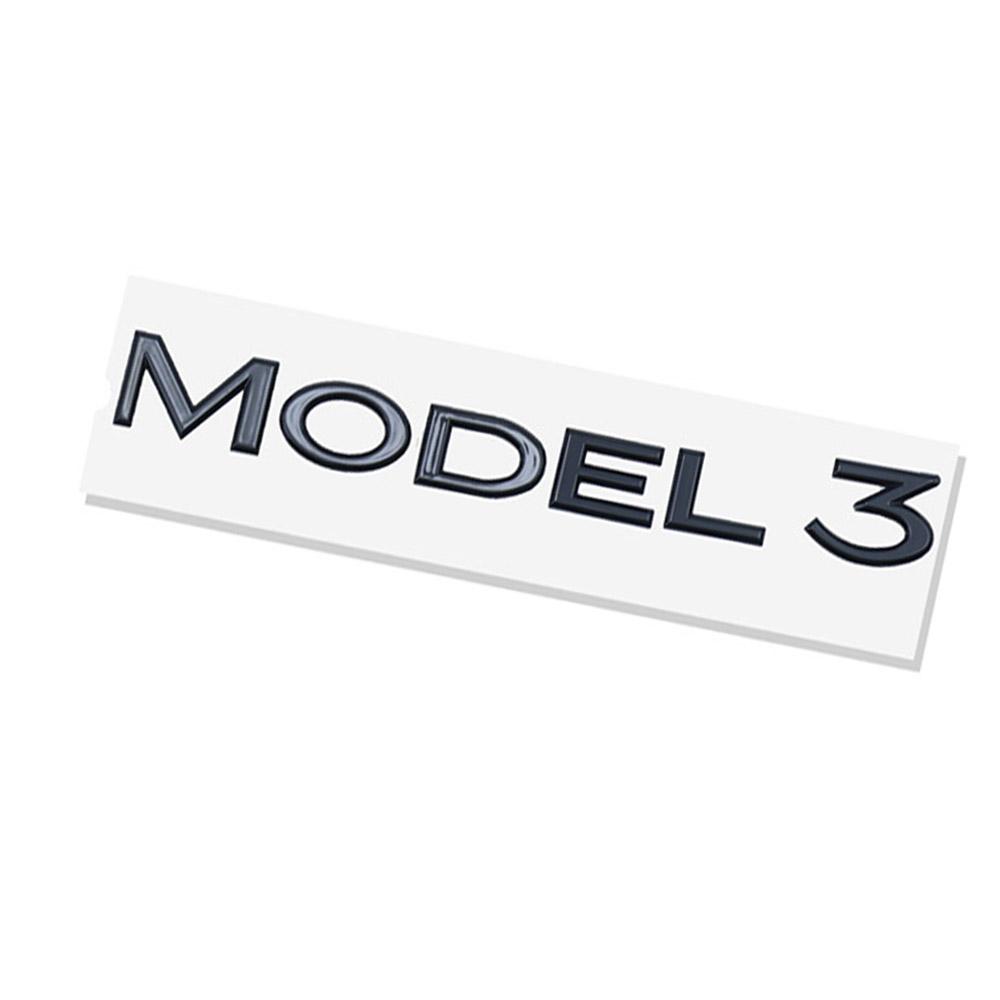 

For Tesla Models 3 Car Fender Side Stickers Rear Bumper Stickers Rear Door Car Rear Decoration Emblem