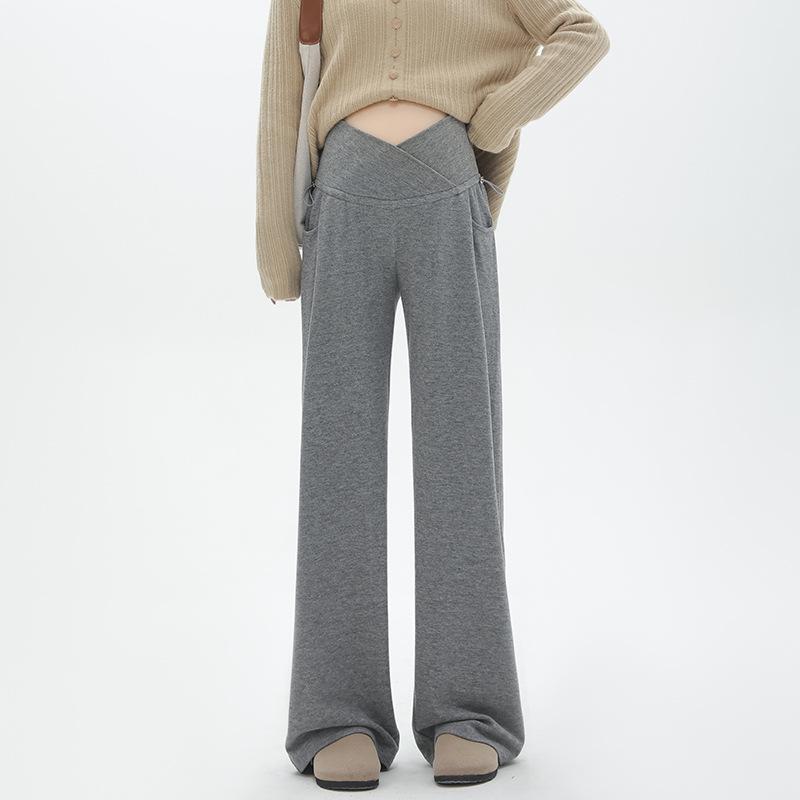 Koreanische Umstands-Weitbeinhose: Bauchstütze, Retro-Casual, Geeignet für alle Jahreszeiten