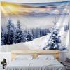Christmas Tree Snow Tapestry Wall Hanging New Year Gift Elk Christmas Home Decoration Bohemian Aesthetics Bedroom Decoration