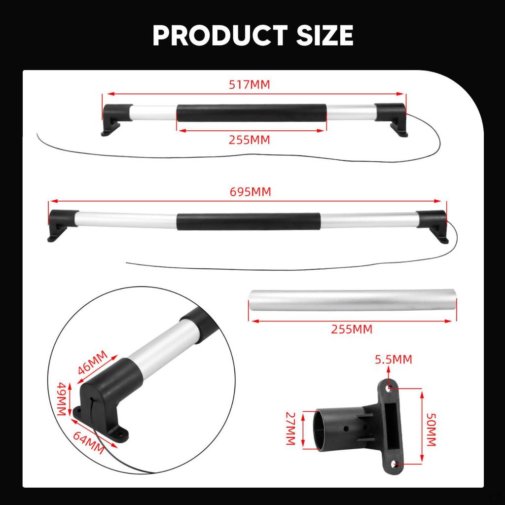 RV Screen Door Closer Automatic Closing Device Hardware Retractable Handle for Travel
